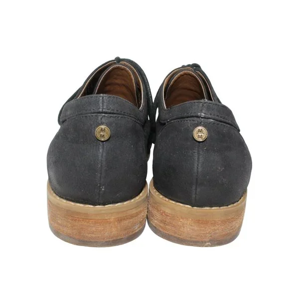 Melrose And Market Womens Size 7M Black Classic Perforated Oxfords Shoes - Picture 8 of 12
